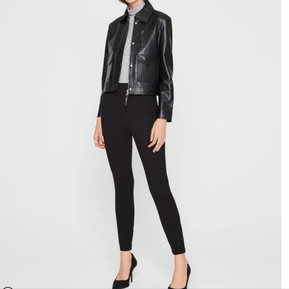 NWT Club Monaco High Waist Slim Fit Legging XS Black